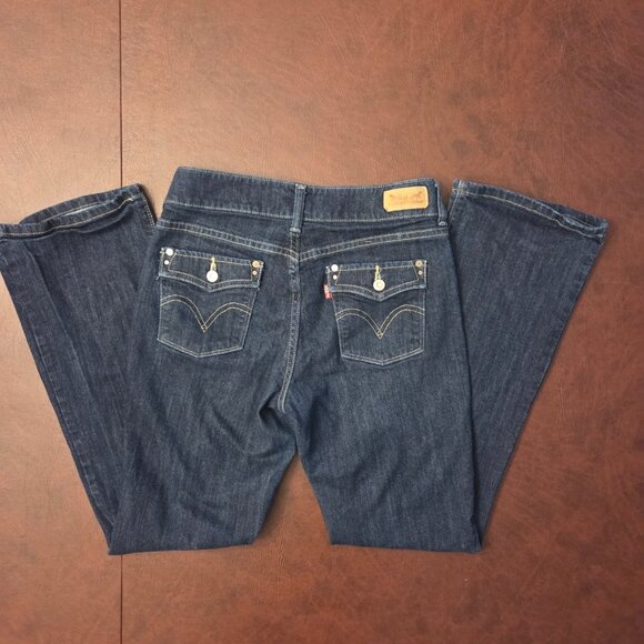 Levis Women's 526 Slender Mid Rise Boot Jeans - Picture 2 of 7